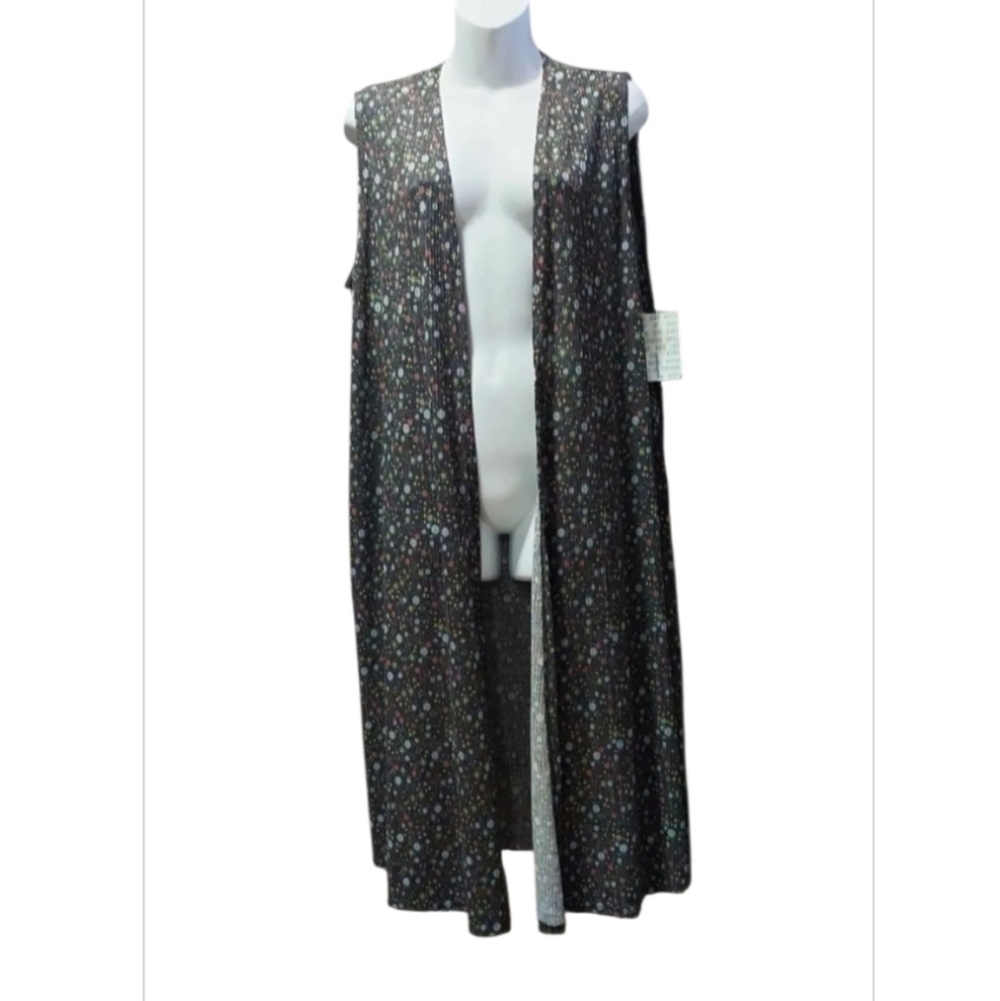 NWT Lularoe  "Joy" Full Length Floral Vest ~sz large